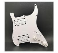 HH Guitar Pickguard Humbucker Coil Splitting Pickguard Electric Guitar Pickguard Two Humbucker Loaded Prewired Scratchplate (Color : White Pickups)