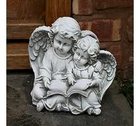 HH Home Hut Outdoor Cherub Statues and Fairy Figures - Large Garden Angel Statues for Patio, Lawn, Indoor and Outdoor Décor