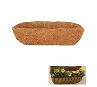 HH-LIFE 1 pcs Pre-formed Molded Coco Liners 48 inch (121cm) Wall Trough Coco Liner Window Box Liner For Wall Mounted Planters/Window Flower Baskets