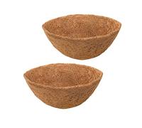 HH-LIFE 2 pcs Round Coco Coir Liner Ø16 inchs(40CM) Hanging Basket Coco Liner Natural Coconut liner for Hanging Baskets at Indoor Outdoor Garden Porch and Balcony