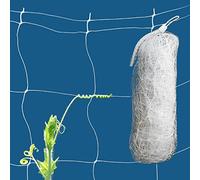 HH-LIFE White Garden Trellis Netting 6.5x100ft Sweet Peas Netting Plant Support Netting for Bean Fruits Climbing Plant