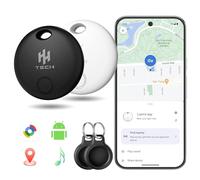 HH-Tech Android Tracker Tag 2 Pack Works with Google Find Hub, Replaceable Battery, Smart Bluetooth Key Tracker Item Finder for Keys, Wallet, Luggage & Bag, Compatible with Android Devices