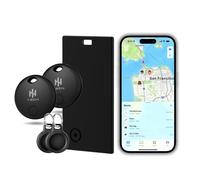 HH-Tech Smart Card Mate (1 Card + 2 Tags) For Apple iOS Devices, Smart Tracker, Item Finder, Replaceable Battery, Easily Track Your Wallet, Bag, Suitcase, and More with Apple Find My