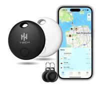 HH-Tech Smart Tag LITE For Apple iOS Devices, Smart Tracker Tag, Item Finder, Compatible with Apple Find My, Replaceable Battery, Easily Track Your Key, Wallet, Bag, Luggage, and More (Pack-2)