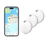HH-Tech Smart Tag LITE (Pack 3) For Apple iOS Devices, Smart Tracker, Item Finder, Replaceable Battery, Easily Track Your Wallet, Bag, Suitcase, and More Worldwide with Apple Find My App