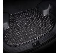 HHAIT Car Boot Mats Cargo Liners For BMW iX2 xDrive30 2024-, Leather Mats Trunk Protector Pads Waterproof Anti-Scratch Anti-Slip,A black-beige
