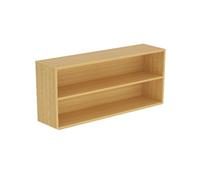 Hhaoran-9868 CD Holder Two Tiers Desktop CD Record Storage Rack Home Wooden Multi-functional Shelf CD/DVD Rack