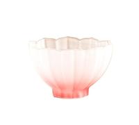 Hhaoran-9868 Glass Cup Lotus-Shaped Glaze Glass Cup, Small Hand-Blown Gradient Colored Frosted, 70ml Tumblers Water Glasses(Pink)