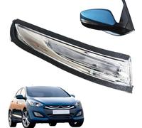 HHAWYY Left Right Wing Mirror Indicator for Hyundai i30 2009-2017, Turn Signal Lights Replacement, Including Bulb Lenses, 876142L600 87623A5000,left-2013-2017