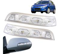 HHAWYY Left Right Wing Mirror Indicator for Hyundai i30 2009-2017, Turn Signal Lights Replacement, Including Bulb Lenses, 876142L600 87623A5000,right-2009-2012