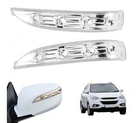 HHAWYY Left Right Wing Mirror Indicator for Hyundai Tucson IX35 2010-2014, Turn Signal Lights Replacement, Including Bulb Lenses, 876242S000 876142S000,left