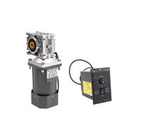 HHB18I 120W 110V/220V AC MOTOR large worm gear reduction gearbox RV030 output shaft 14MM with speed controller CW/CCW Ratio 5 to 80 set(110V,270rpm)
