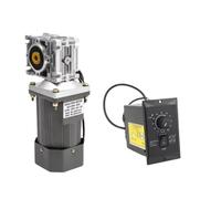 HHB18I 250W 110V/220V High Torque AC Worm Gear Reducer Motor RV040 with Speed Controller Adjustable Variable Gear Motor Ratio 5 to 80(95RPM,110V)