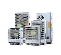 HHB18I AC220v/110v to 12v 24v36v 48v Dc Transformer 100w/200w/300w/400w/500w Switch Power Supply Box 48V External Transformer(Brown)