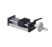 HHB18I BallScrew 1204 Linear Guideway Slide Table Motion Module Manual Displacement Slide Stroke 100-500mm With Graduated hand wheel(200mm)
