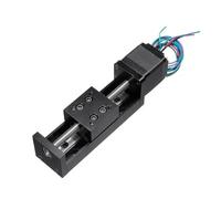 HHB18I T-type Mini Sliding Table CNC Z Axis Linear Actuator NEMA11 Linear Motor kit Manual Slide Stage(Electric slide table,300 stroke 4mm Pitch)