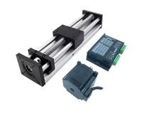 HHB18I XYZ Axis Linear Rail Guide Slide Stage 50mm Width BallScrew SFU1204 1605 1610 For Nema 23 Stepper Motor 60mm Servo Max load 40KG(With Handwheel,400mm Stroke SFU1605)