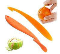 HhBdy 2 Pcs Orange Peeler Tool,Citrus Peeler Toollong-Handle Tool Orange Suitable for Grasping Convenient to Use