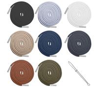 HhBdy 8Pcs Sweatshirt Cord for Hoodies 140 cm Hoodie Strings for Pants Replacement Drawstring with Metal Cord Locks Ends Threader for Sweatpants Hoodies Jackets