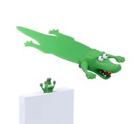 HhBdy Bookmark for Kids Boys,Green Cartoon Crocodile Plastic Material 3D Cartoon Animal Bookmark Scratch Resistant,Cute Book Decorations School Supplies