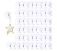 HhBdy Suction Hooks Clear 50 Pcs Reusable Duty 2Kg Vacuum Suction Cup Hooks Window Suckers for Bathroom Kitchen Window Bags Coats Xmas Wreath