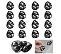 HhBdy Wheels for Kitchen Appliances 360 Swivel Mini Caster Wheels Mini Appliance Sticky Pulley for Diy,Trash Can,Storage Box with 3 Ball Bearings(16Pcs,Black steel balls)