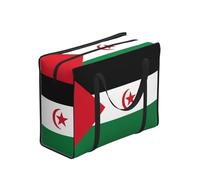 hhbiuuo Flag of Western Sahara Print Storage Bag, Reusable Groceries Bag, Waterproof Tote for Picnics, Travel, Moving&Everyday Use