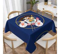 hhbiuuo Utah Flag Print Square Tablecloth, 60"x60" Decor Table Cover for Kitchen Picnic,Indoor/Outdoor Dining & Everyday Use