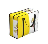 hhbiuuo Vatican flag Print Storage Bag, Reusable Groceries Bag, Waterproof Tote for Picnics, Travel, Moving&Everyday Use