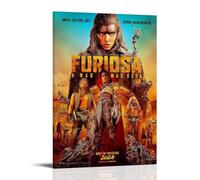 HHBOK Furiosa A Mad Max Saga Wall Art Poster Waterproof Living Room Bedroom Office Modern Canvas Printing Home Decoration Gift Creativity 20x30inch(50x75cm) Frame-style
