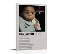 HHBOK Lil Wayne Tha Carter IIIWall Art Poster Waterproof Living Room Bedroom Office Modern Canvas Printing Home Decoration Gift CreativityLil Wayne Tha Carter III16x24inch(40x60cm)