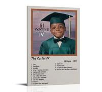 HHBOK Lil Wayne Tha Carter IVWall Art Poster Waterproof Living Room Bedroom Office Modern Canvas Printing Home Decoration Gift CreativityLil Wayne Tha Carter IV24x36inch(60x90cm)