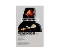 HHBOK PartyNextDoorWall Art Poster Waterproof Living Room Bedroom Office Modern Canvas Printing Home Decoration Gift CreativityPartyNextDoor16x24inch(40x60cm)