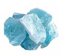 HHCTEBEC Aquamarine Stone Raw Crystal, Genuine Stone Stretch Light Blue Crystal Bead for Peace And Clarity for Home Decor, Aromatherapy, Feng Shui & Crystal Healing,10G