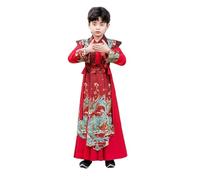 HHCTEBEC Boys' Hanfu Children's Chinese Traditional Ethnic Tang Suit for Stage Show Performances Cosplay,110