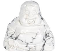 HHCTEBEC Hand Carved Crystal Stone Maitreya Buddhism, 1.5 Inch Laughing Happy Buddha Figurine Home Decoration, Rose Quartz Sitting Sculpture Decor Yoga Figurine Feng Shui Good Luck Indoor,9,2in