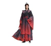 HHCTEBEC Men Ancient Chinese Traditional Hanfu Wuxia Cosplay Costumes,A,Large