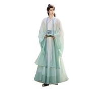 HHCTEBEC Men's Hanfu, Ancient Chinese Traditional Costume Song Dynasty Hanfu for Festivals, Cosplay,Green,Medium