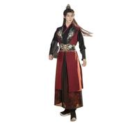 HHCTEBEC Men's Hanfu Dress Chinese Han Costume Traditional Ancient Stage Performance Outfit,A,Medium