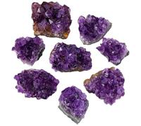 HHCTEBEC Natural Amethyst Crystal Stone Rough Raw Original Rock Stones Specimen Healing Collection Mineral Stone for Tumbling, Lapidary Polishing, Wicca Reiki Crystal Healing And Crafts,30G