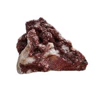 HHCTEBEC Natural Crystal Mineral Mark Red Crystal Mineral Mark Mineral Raw Stone Collection Teaching Specimen Crystal Cluster Stone Home Stone Ornaments,20~80g