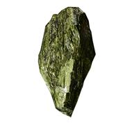 HHCTEBEC Natural Green Tourmaline Raw Crystal Stone Irregular Shaped Specimen Peacock Feather Ore for Reiki Meditation Home Decoration,100~200g