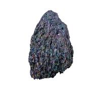 HHCTEBEC Natural Rainbow Crystal Raw Stone Silicon Carbide Mineral Specimen for Aquarium Decor, Terrarium, Home Display & Healing,200~400g