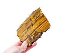 HHCTEBEC Tiger Eye Raw Crystals Natural Crystal Healing Stones Crystal Specimen for Polishing, Sanding, DIY, Decor, Reiki, Collection, Crafts,50~100g