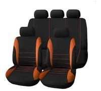 HHCVLUZI 9 Pcs Car Seat Covers For Ford Kuga III 2019 2020 2021 2022 2023 2024, Full Surround Seat Protectors Front Rear Cushion Seat Cover Comfortable Interior Accessories,Orange
