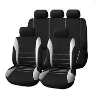 HHCVLUZI 9 Pcs Car Seat Covers For Mercedes Benz GLK SUV 200 220 CDI 250 260, Full Surround Seat Protectors Front Rear Cushion Seat Cover Comfortable Interior Accessories,Grey