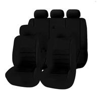 HHCVLUZI 9 Pcs Car Seat Covers For Nissan Qashqai J10 Visia/Acenta/I-Way/Tekna 2006-2010 2011 2012 2013, Full Surround Seat Protectors Front Rear Cushion Seat Cover Comfortable Interior Accessories