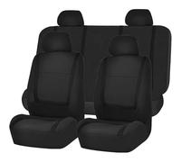 HHCVLUZI Car Cloth Seat Covers For Peugeot Partner Tepee 2008-2018/Peugeot 3008 2009-2016,9 Pcs Full Seat Seat Protectors Breathable Front Rear Cushion Protectors Interior Accessories,Black
