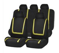 HHCVLUZI Car Cloth Seat Covers For Skoda Kodiaq 5-seat 2016-2023,9 Pcs Full Seat Seat Protectors Breathable Front Rear Cushion Protectors Interior Accessories, Yellow