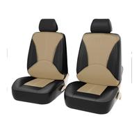 HHCVLUZI Car Front Seat Covers, For Citroen C3 Picasso E-C4 C4 AirCross C4 Cactus PU Leather Car Seat Cushion Front Covers Protectors Full Set Waterproof Auto Seat Accessories,A